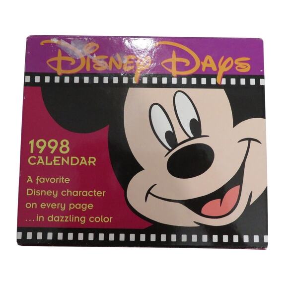 Disney Days 1998 Calendar Daily Desk Calendar Vintage Collectible Nostalgia - Picture 1 of 3